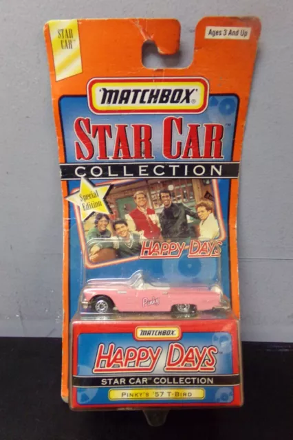 1998 MATTEL MATCHBOX Star Car Collection Happy Days Pinky's '57 T-Bird ...