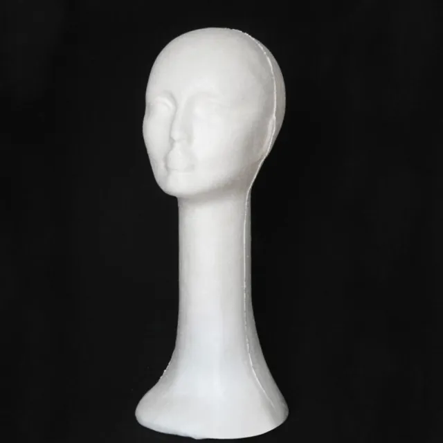 Head Model Multi-use Long Neck Women Manikin Head Model Diy Props Smooth Surface