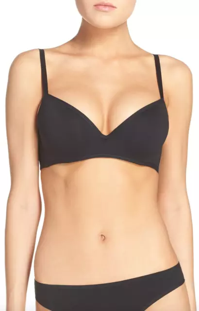 Epure By Lise Charmel A2640 Womens Black Sensation Plaisir Plunge Bra Size 36D