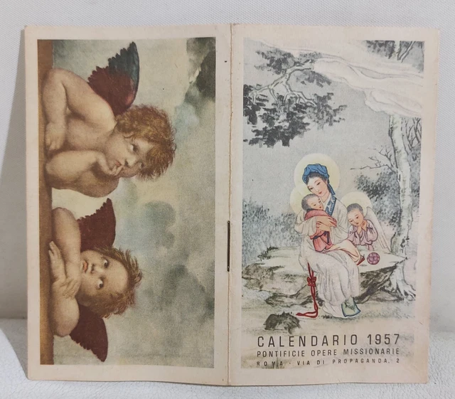 I112857 143/ CALENDARIETTO RELIGIOSO 1957 - Pontificie Opere Missionarie