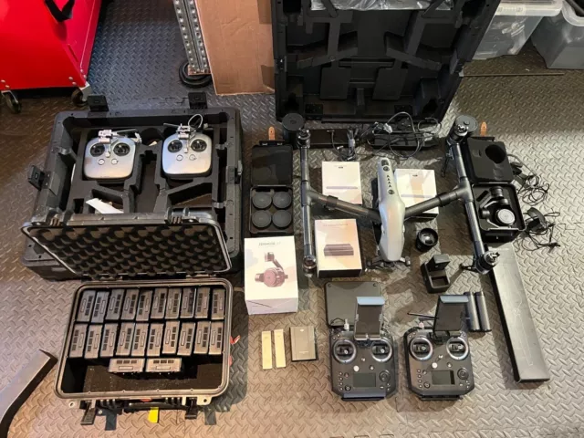 DJI Inspire 2 Pro kit X7 and X5s cameras Pro res RAW and DNG licences