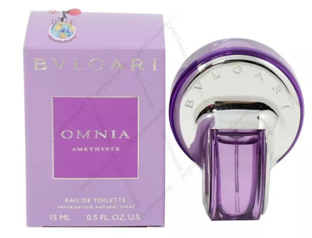 Omnia Amethyste By Bvlgari Eau De Toilette 0.50 /15 ml oz Spray New In Box