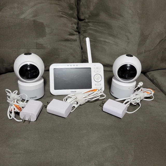 Monitor de video para bebé VTech VM5463-2 5" color LCD con 2 cámaras blanco