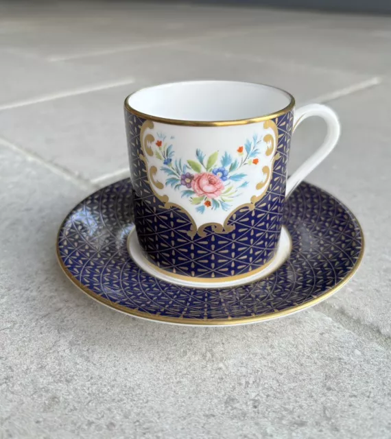 Royal Worcester Chamberlain’s Rose Cup & Saucer-The Connoisseur Collection