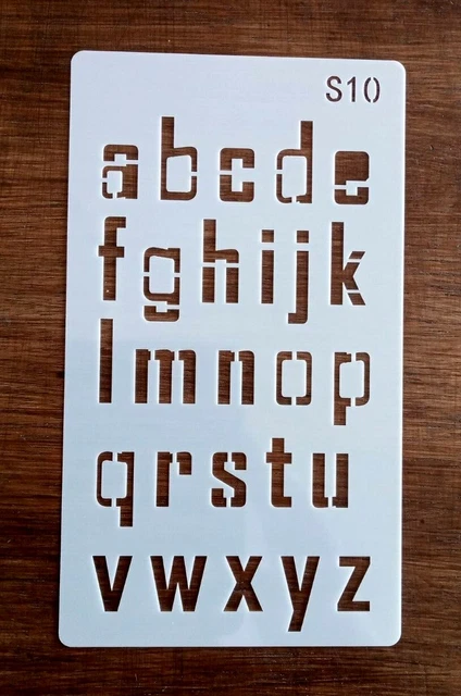 PLANTILLA LETRAS DEL ALFABETO 180mm x 105mm
