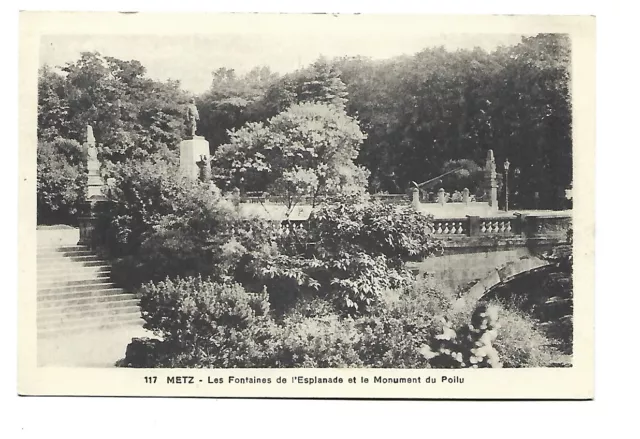 57  Metz  Fontaines De L Esplanade Et Monument Du Poilu