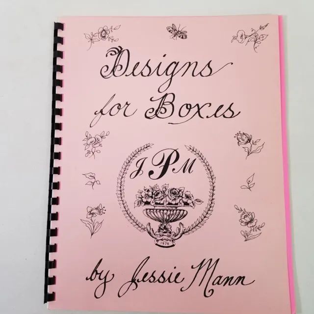 Libro de instrucciones de pintura china Limoges caja diseños estudios Jessie Mann