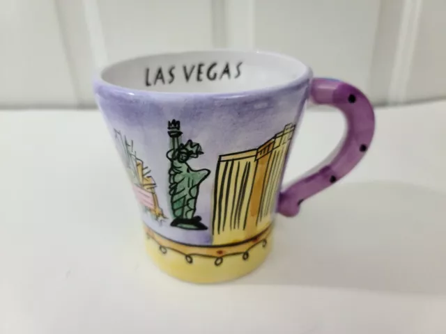 Las Vegas NV Coffe Mug With Colors  Hotel Casino Dice Strip Coffee