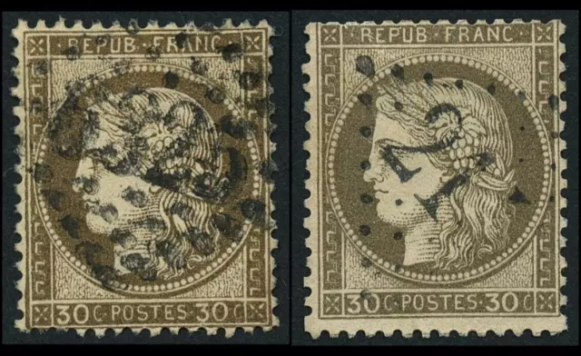 Frankreich 1872 Mi. 54 gest. YT 56 obl. (6325 Marseille 214 Audenge), Ceres 30c