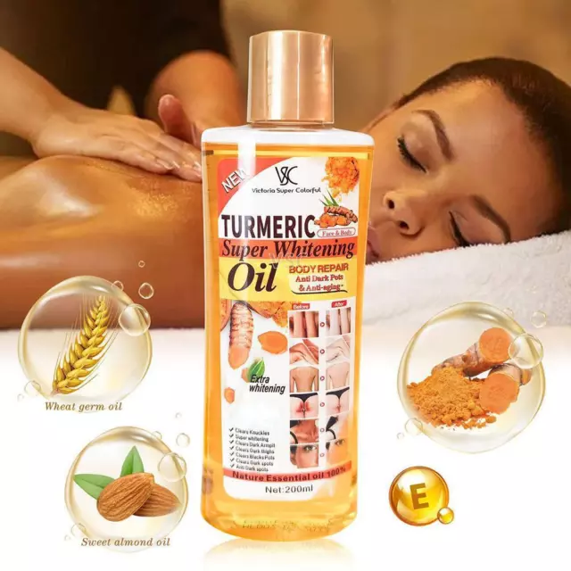 Turmeric Essential Oil Skin Massage Body Diffuser Aromatherapy Hair Face Ca S5T1