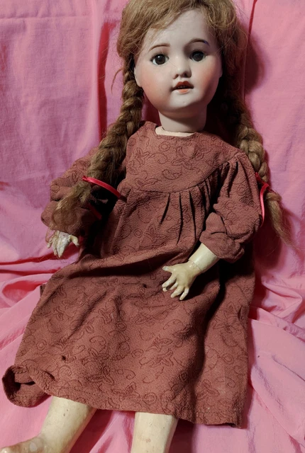 Jolie Poupée Ancienne Sfbj Première Époque Moule Jumeau Taille 12 - Ht
