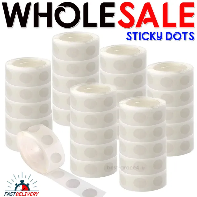 100 Adhesive Dots Tape DIY Balloon Double Sided Glue Sticky Sticker Decorations