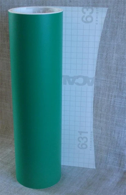 Oracal 631 Matte Green Removable Vinyl 12" x 300" Roll #061 EZ REMOVE 25 ft.