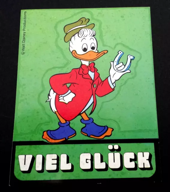 WALT DISNEY-AUFKLEBER GUSTAV Gans Mickyvision Heft-Beilage 12/1981 ...