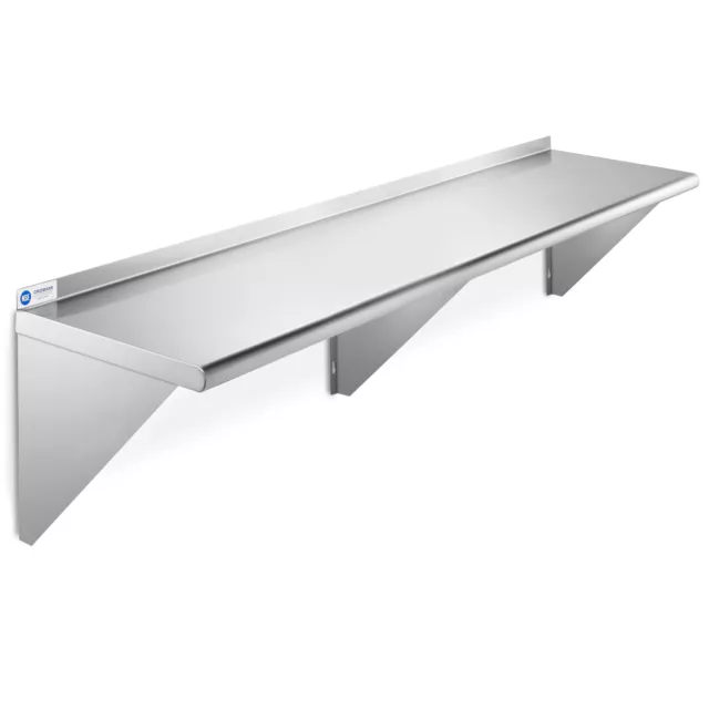 NSF Stainless Steel 14" x 60" Commercial Kitchen Wall Shelf Restaurant Shelving