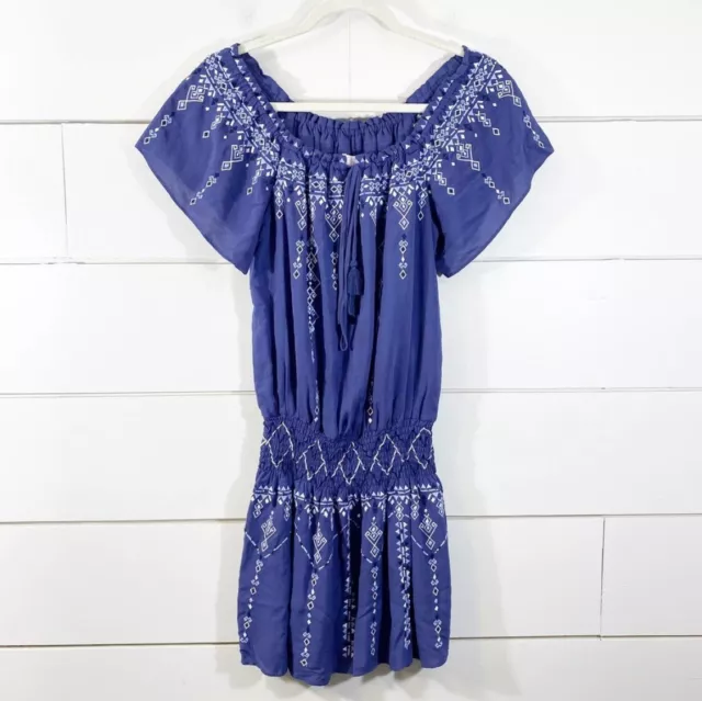 Parker Tammy Blue Off The Shoulder Dress 2