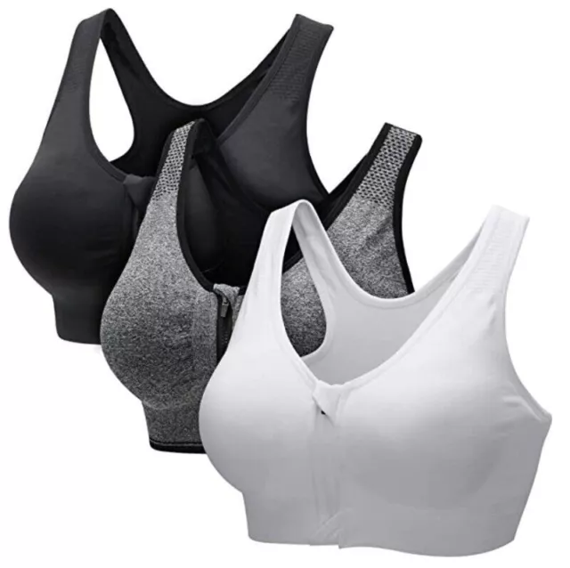 3 Set Damen Comfort BH Seamless Nahtlos Bustier Sport Push Up Bra Fitness Yoga