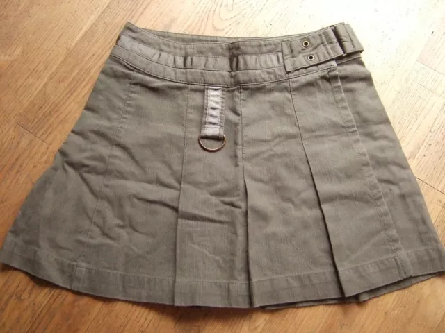 JUPE ZARA T 10 ans kaki clair pliss e portefeuille EUR 4 00