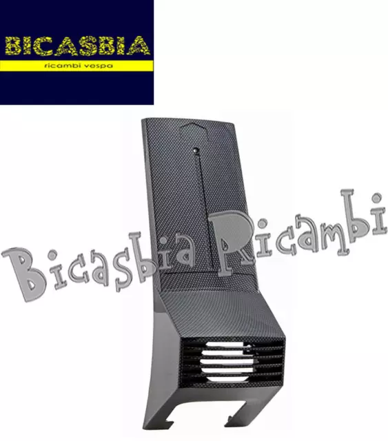 7579 - Mascherina Copristerzo Copriclacson Effetto Carbonio Vespa 50 125 Pk S