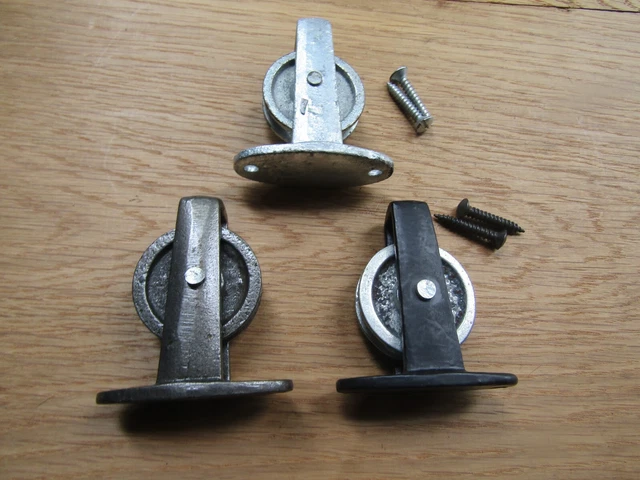CAST IRON UPRIGHT WASHING LINE PULLEY SINGLE PLATE Wire Rope