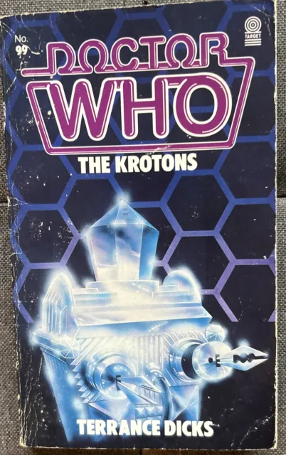 DOCTOR WHO the KROTONS by Terrance Dicks paperback 1985 First Edition VGC