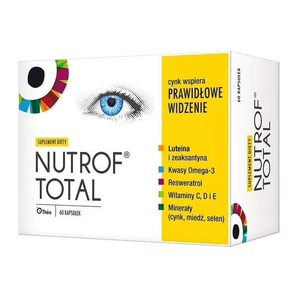 NUTROF TOTAL 60/120/180 gélules Yeux sains - Lutéine DHA EPA Oméga-3