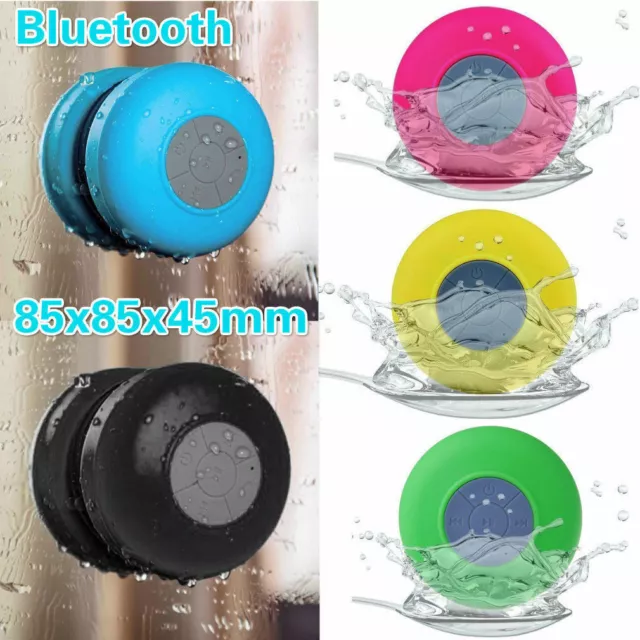 Haut-Parleurs Bluetooth Rechargeable Imperméable Pour Douche Bain Ventouse