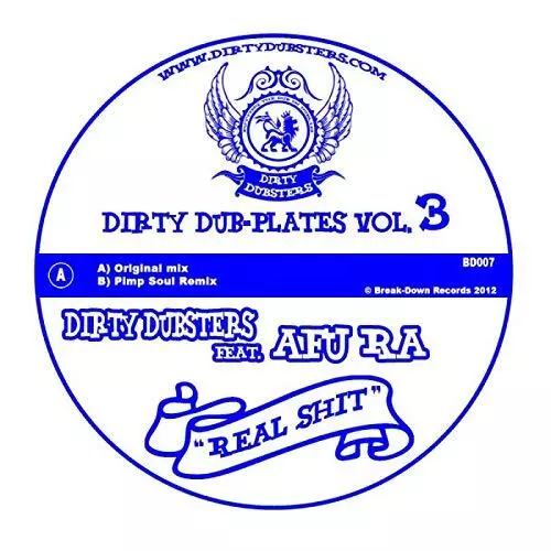 Dirty Dubsters, - Real Shit - 7 Inch Vinyl - BD007V - NEW