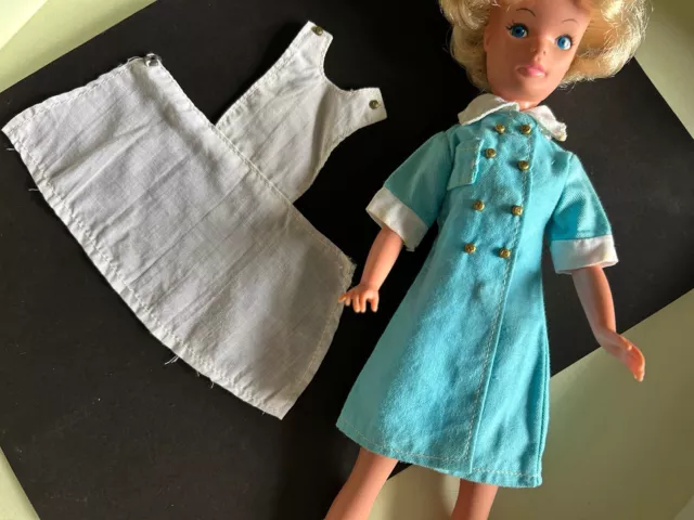 Vintage 1970s Sindy Doll Barbie Doll Size Nurse Uniform - Minor TLC