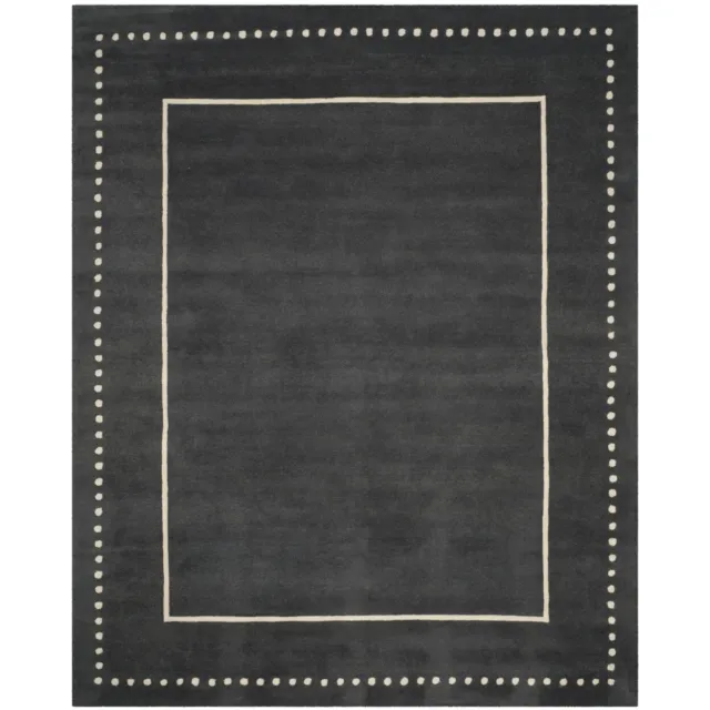 SAFAVIEH Bella BEL151X Handmade Dark Grey / Ivory Rug