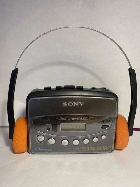 Sony Walkman WM-F38 (1987) - Restauré, Fonctionnel - Blanc - Lecteur Cassette Vintage