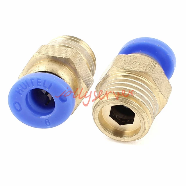 10 pz PC6-02 tubo linea aria 1/4PNL filettatura maschio 6 mm rilascio rapido
