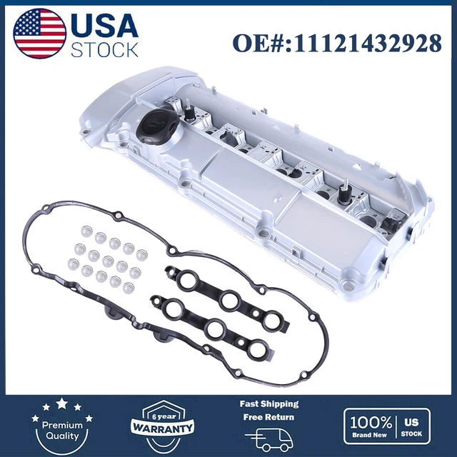 ALUMINUM VALVE COVER w/ Gasket for 9802 BMW E39 525i 528i E46 325i