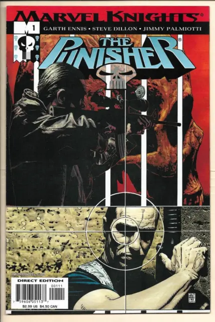 Punisher #1 NM+ (2000) Marvel knights. Tim Bradstreet, Garth Ennis!