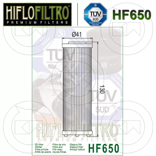 Filtro Olio Hiflo Hf650 Tipo Originale Per Ktm 990 Adventure Anno 2012 2