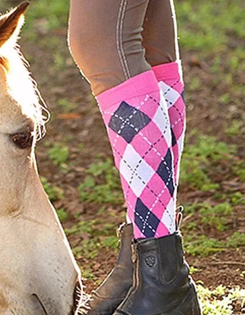 12 Pairs Ladies knee High Horse Riding Cotton Rich Socks Equestrian Riding Socks