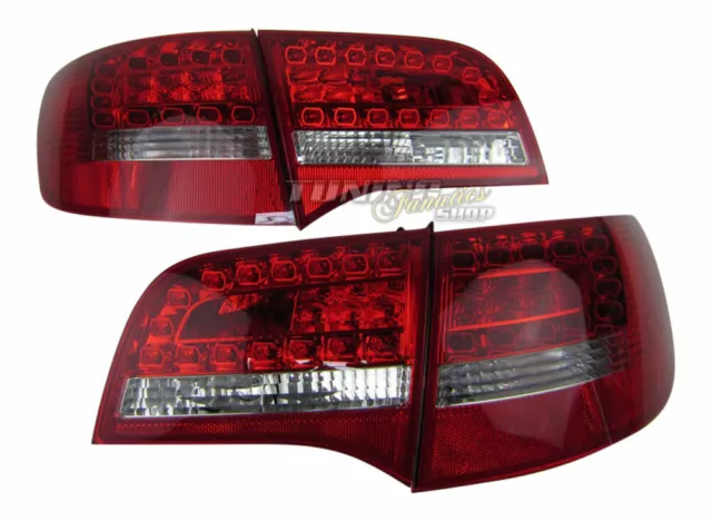 VOLL-LED Lightbar Design Rückleuchten für Audi A6 4F Avant (C6) 04