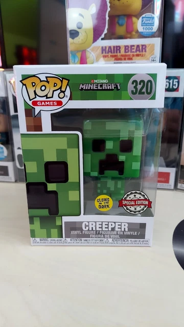Creeper (Glow) Minecraft Funko POP! #320, Vaulted w/ Protector 🌟