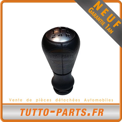 Pommeau De Levier De Vitesse Sport Rouge - Compatible Peugeot (106, 206, 308, 2008...) Et Citroën (C2, C3) - Aluminium/Plastique - Facile à Installer