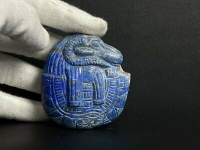 Smallest ANCIENT EGYPTIAN Lapis lazuli of God of the source of the Nile KHNUM