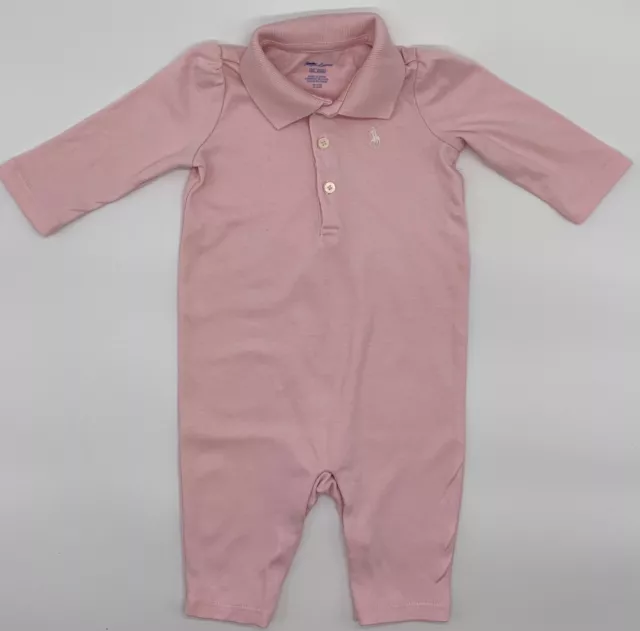 New Baby Girls Ralph Lauren Long Sleeves Body Suit/Romper 3M