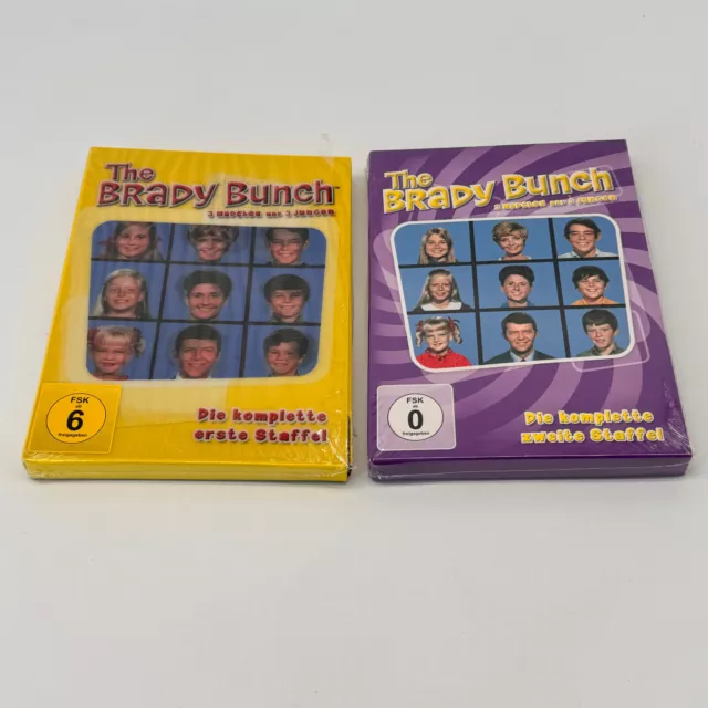 DVD The Brady Bunch 3 Mädchen und 3 Jungen Die komplette 1 und 2 Staffel 8 DVDs