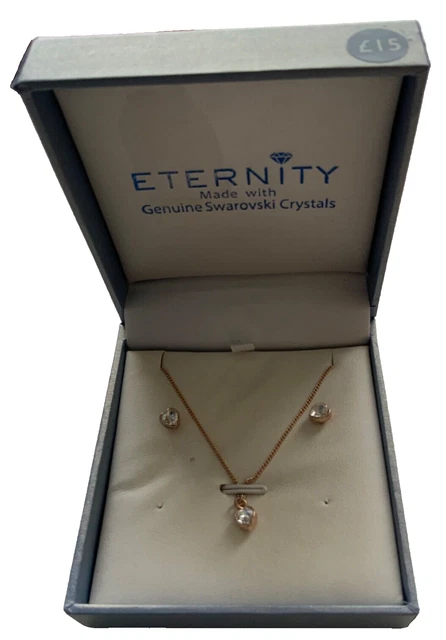 Eternity genuine hotsell swarovski crystals necklace