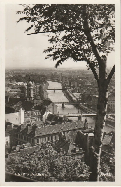 AK Graz. Drei Brücken