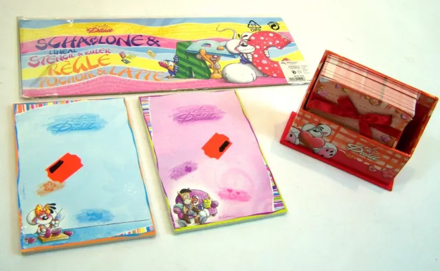 13 tlg Deko-Set Einschulung Schulanfang Zuckertüten Diddlina Plüschtier Maus #19 3