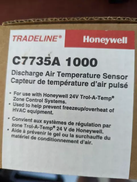New Honeywell C7735A1000 Discharge Air Temperature Sensor - Original Cost $109