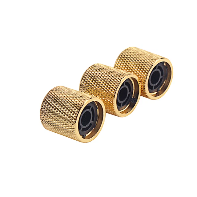 Bouton d'accordage de tonalité de chapeau haut de forme en métal de guitare 3