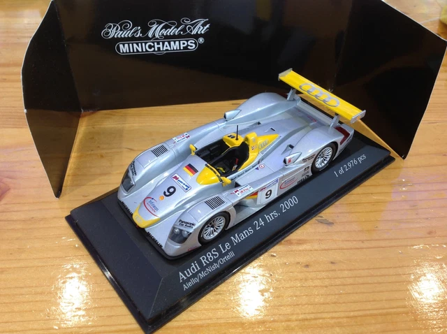 MINICHAMPS MODEL CAR, Diecast Model, Audi R8S Le Mans 24hrs 2000 Racing ...