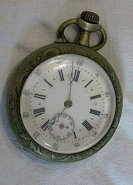 Montre gousset ancienne cylindre 10 rubis sales