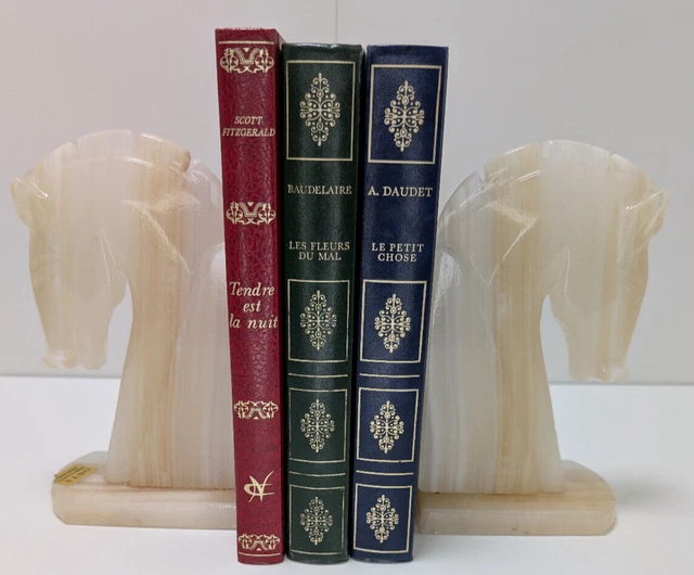 Paire De Serre-livres En Faïence Française, Signés Jouany Paris, Années 1950, écureuil, Art Nouveau